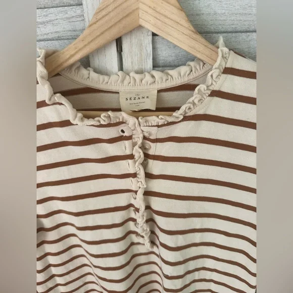 Gaël Marinière Ecru / Camel top - Picture 3 of 4